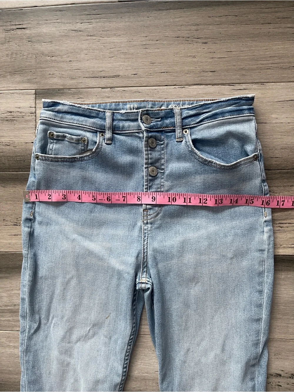 Gap Teen 18 Sky High Skinny Ankle Light Stretch Blue Jeans